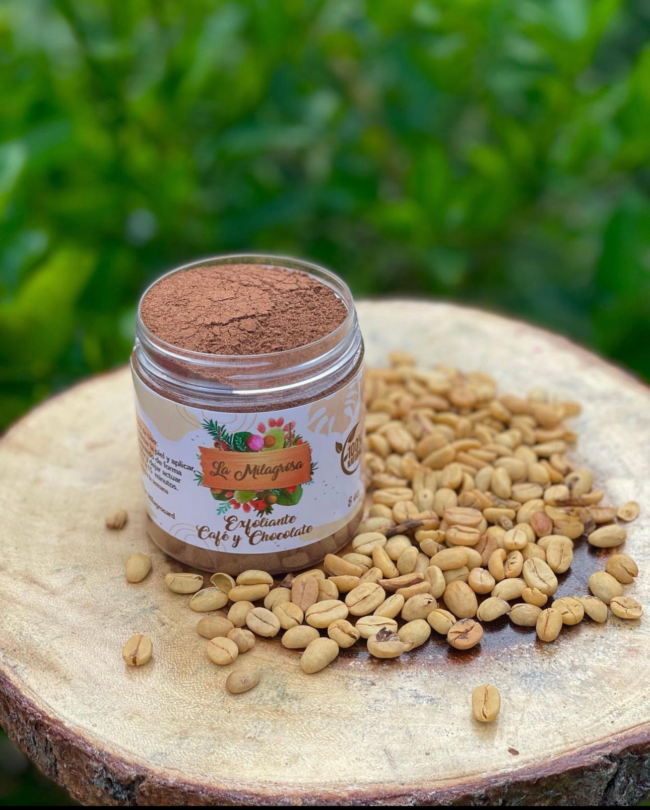 Exfoliante, de café y chocolate